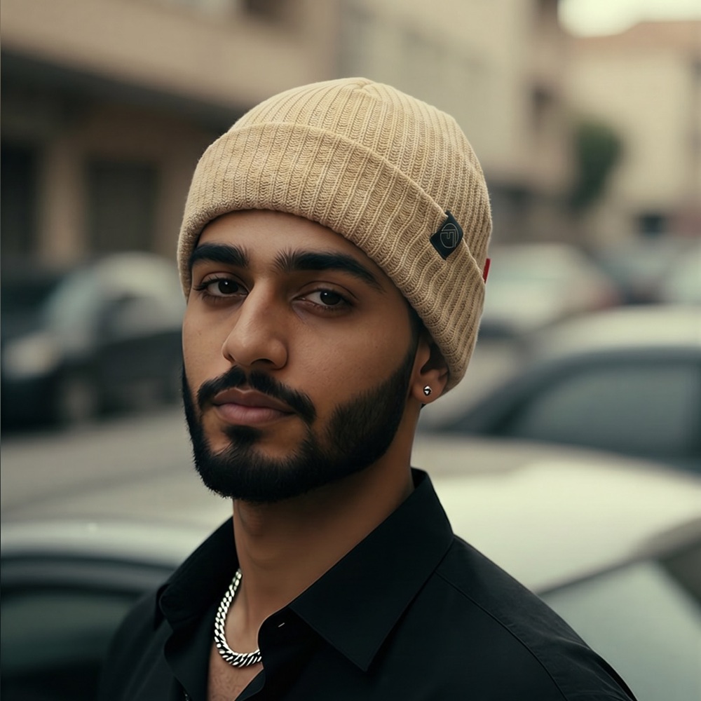🧶 CONSCIOUSLY‎ SOURCED Beige Knit Beanie 🌱🇺🇸